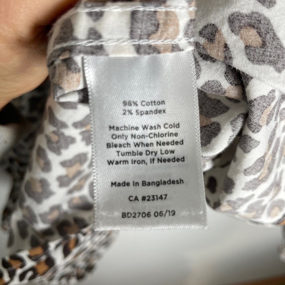 Talbots Plus Women’s 1x Leopard Print Button Down… - image 5